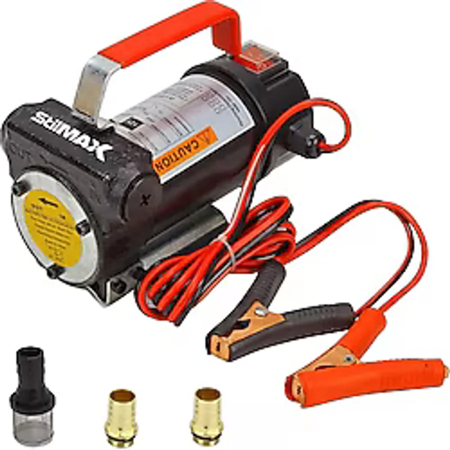 Stilmax 12V Kendinden Emişli Yakıt Sıvı Yağ Mazot Aktarma Transfer Pompası Paslanmaz