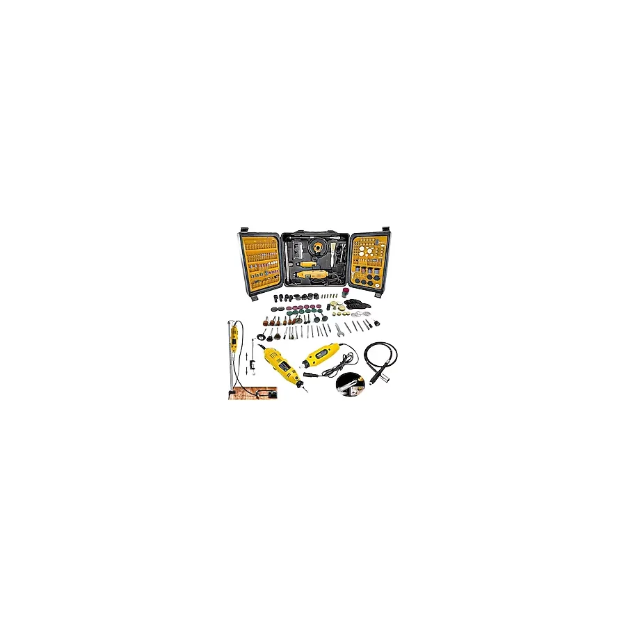 Stilmax Alman Style 405 Parça Devir Ayarlı Gravür Oyma Makinesi Dremel Taşlama Zımpara Seti 450W