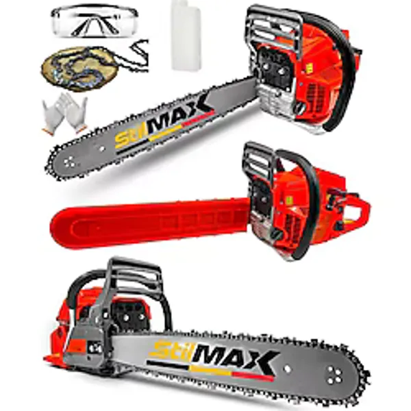 stilmax Germany Çelik Karbüratör Turbo X9900 Benzinli Testere Ağaç Kesme Makinası Hızar Ormancı Kesim Motor