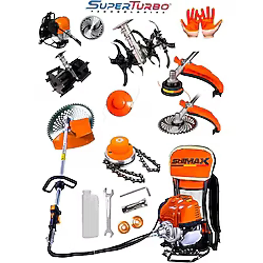 STILMAX Germany Superturbo Arazi Seti 20hpx Sırt Tipi Tırpan + 2'litoprak Eşeleme + Akrobat Çapa Aparatı