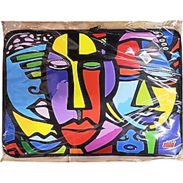 Stilo Kumaş Resim & Proje Çantası (35X50) Desenli (35x50) ( Stanied Glass Faces) - Çok Renkli - Proje Resim Çantası