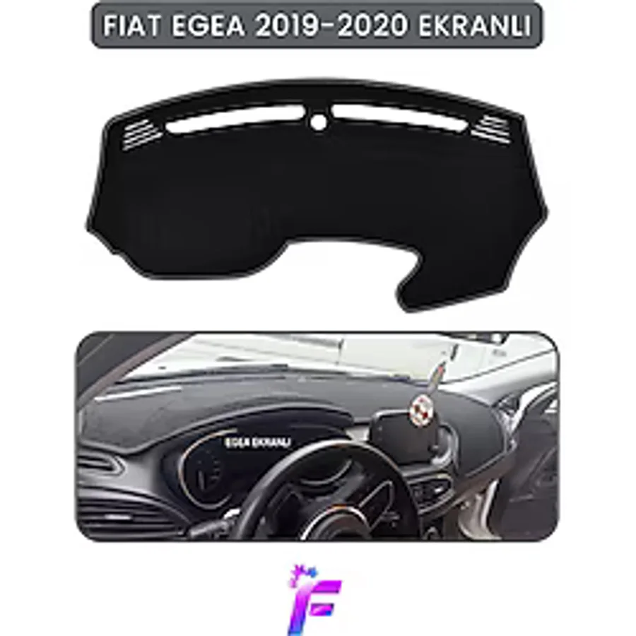 stiloto FIAT EGEA (2019-2020) EKRANLI Uyumlu Torpido Örtüsü Çatlama ve Isıya Karşı Tam Koruma TB20