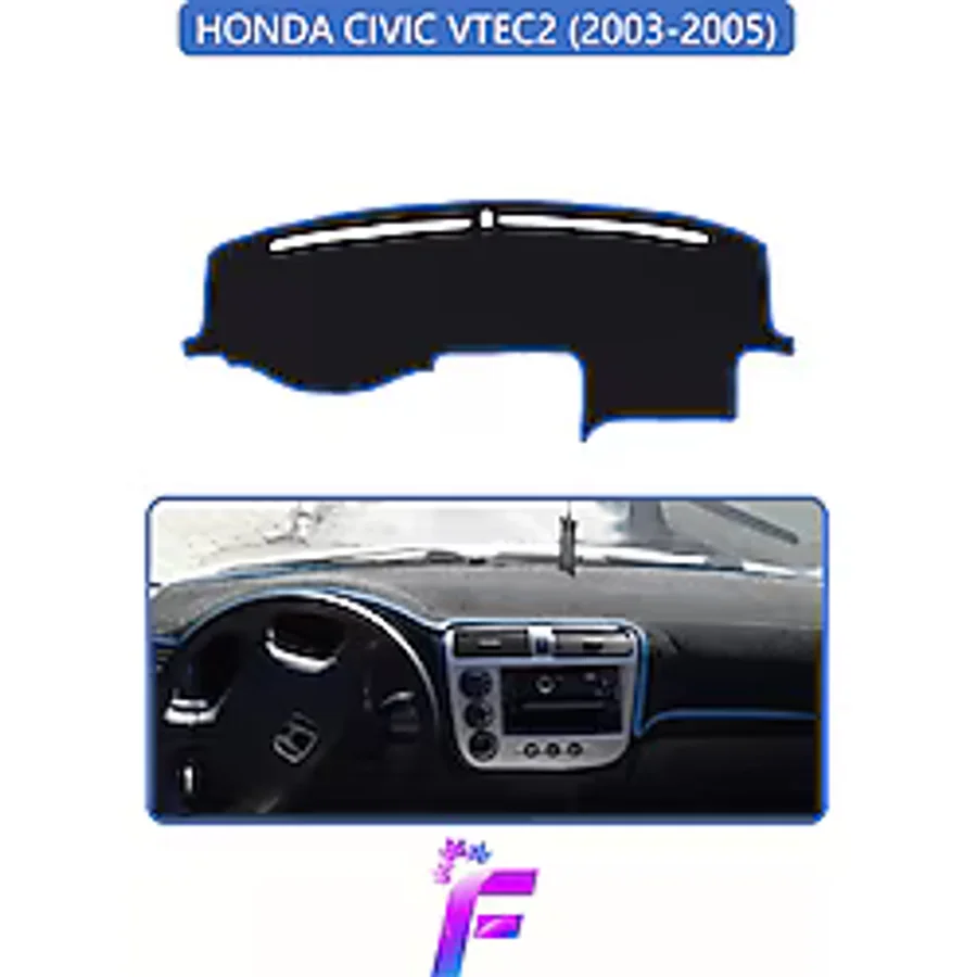 stiloto HONDA CIVIC VTEC2 (2003-2005) Uyumlu Torpido Örtüsü Yansıma Önleyici Hızlı Montaj Koruma F77