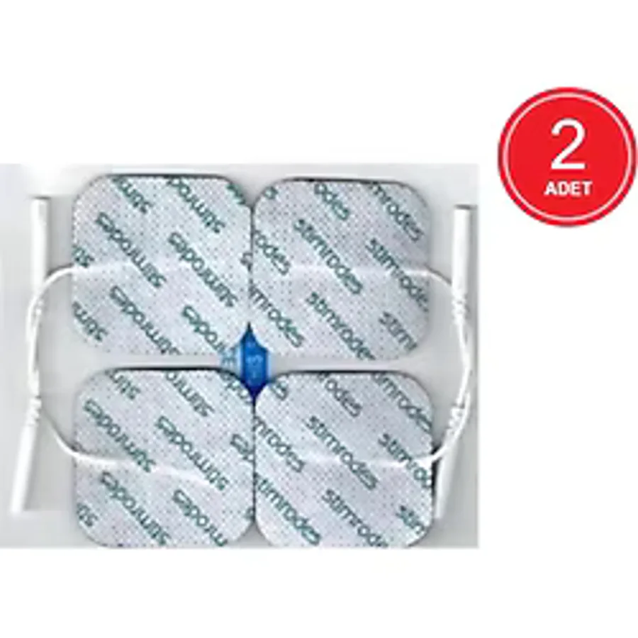Stimrodes 5 x 5 CM Kablolu Kare Tens Pedi 2 x 4'lü