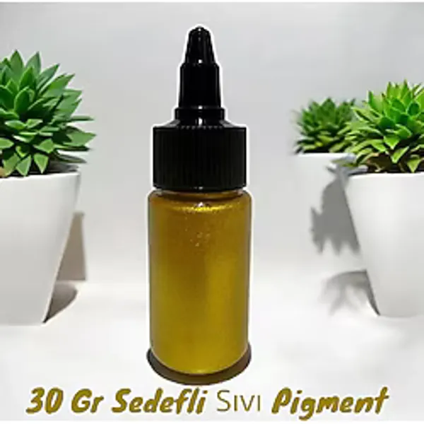Stonechem Epoksi Bazlı Gold-Varak Parlak Sıvı Sedefli Pigment 30 gr Hobi ve Sanat İçin Güvenli Kullanım