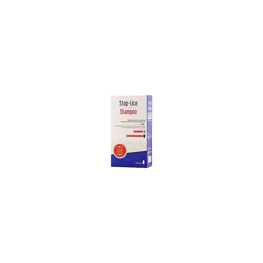 Stop-Lice Shampoo Bit Sirke Şampuanı 200 ml + Özel Tarak