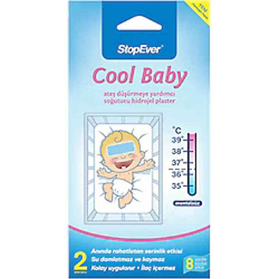 StopEver Cool Baby Ateş Düşürmeye Yardımcı Hidrojel Flaster