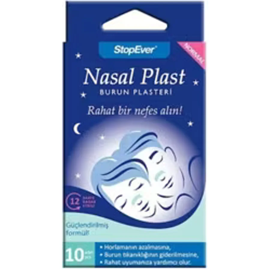 StopEver Nasal Plast 10'lu Normal Boy Burun Plasteri
