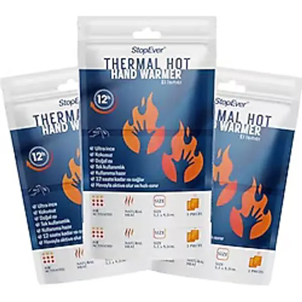 StopEver Thermal Hot El Isıtıcı 3lü Paket