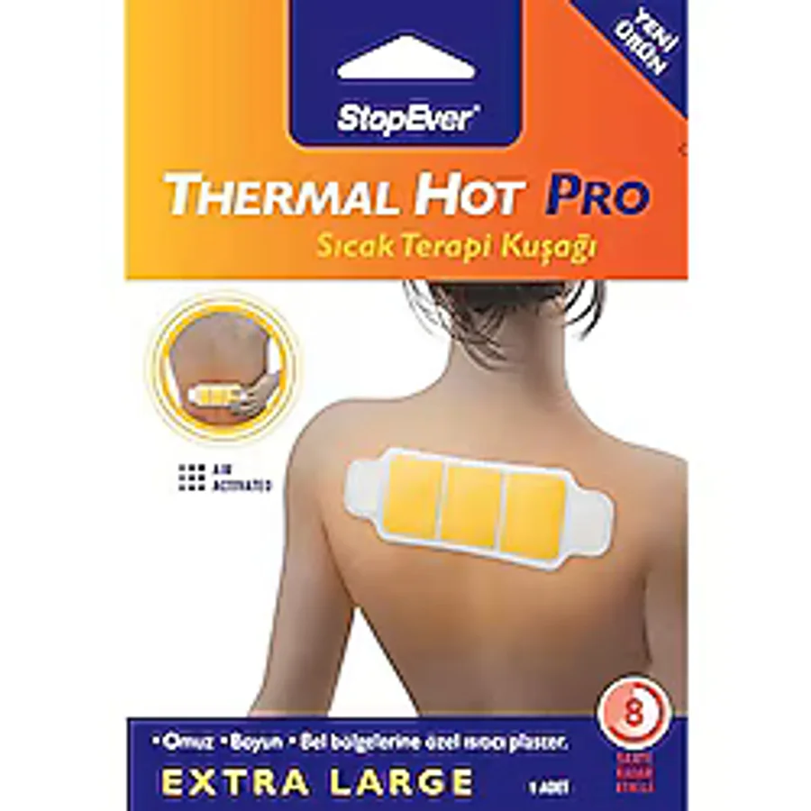 StopEver Thermal Hot Pro Sıcak Terapi Kuşağı - 6x1 Adet