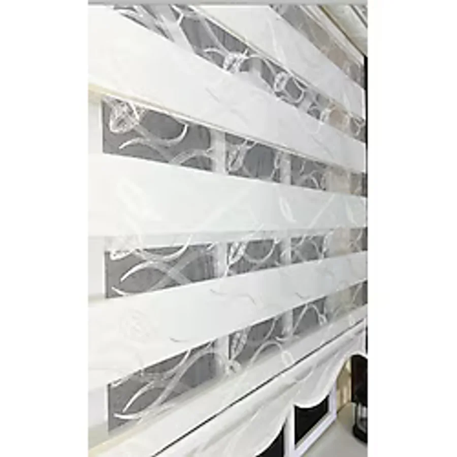 StorBurada Zebra Stor Nakışlı Ekru Etek Dilimli ST 123