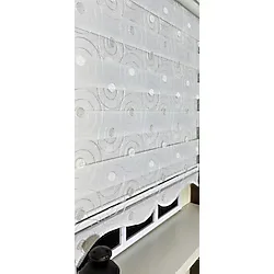 StorBurada Zebra Stor Nakışlı Ekru Etek Dilimli ST 126