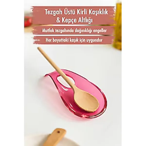 Store Akrilik Mürdüm Tezgah Üstü Kirli Kaşıklık & Kepçe Altlığı - 0 - 1 lt