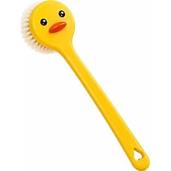 Store Ördek Tasarımlı Sırt Fırçası 35 cm - Uzun Saplı Vücut ve Sırt Yıkama Fırçası, 8 cm Geniş Fırça Başlığı, Duş ve Banyo Fırçası, Kolay Kullanım ve Asma Delikli Banyo Aksesuarı - 0- Koyu Mavi