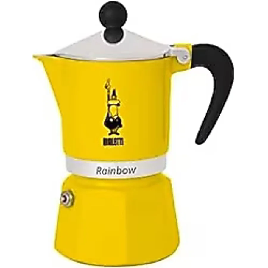 Storemax -: 1 Cup Ocak Üstü Espresso Pişirici - 60ML - Sarı Renk - Alüminyum Gövde - Patentli Güvenlik Valfi - Tüm Ocak Türleri İçin Uygundur (Indüksiyon Hariç) - Acı Kahve