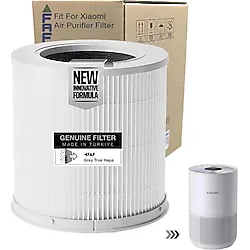 Storemax Faf Fresh Air Filter /_xiaomi Smart Purifier 4 Kompakt Filtre ile Uyumlu 360 Cam Yeni Formullü Filtre Ø174XH174MM 4 Compact Filtre (Beyaz Natural) - 100 cm