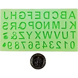 Storemax Parti Vitrini Alfabe Şeklinde Harf ve Rakam Silikon Kokulu Taş ve Sabun Kalıbı 1X1X1 cm - Ahşap