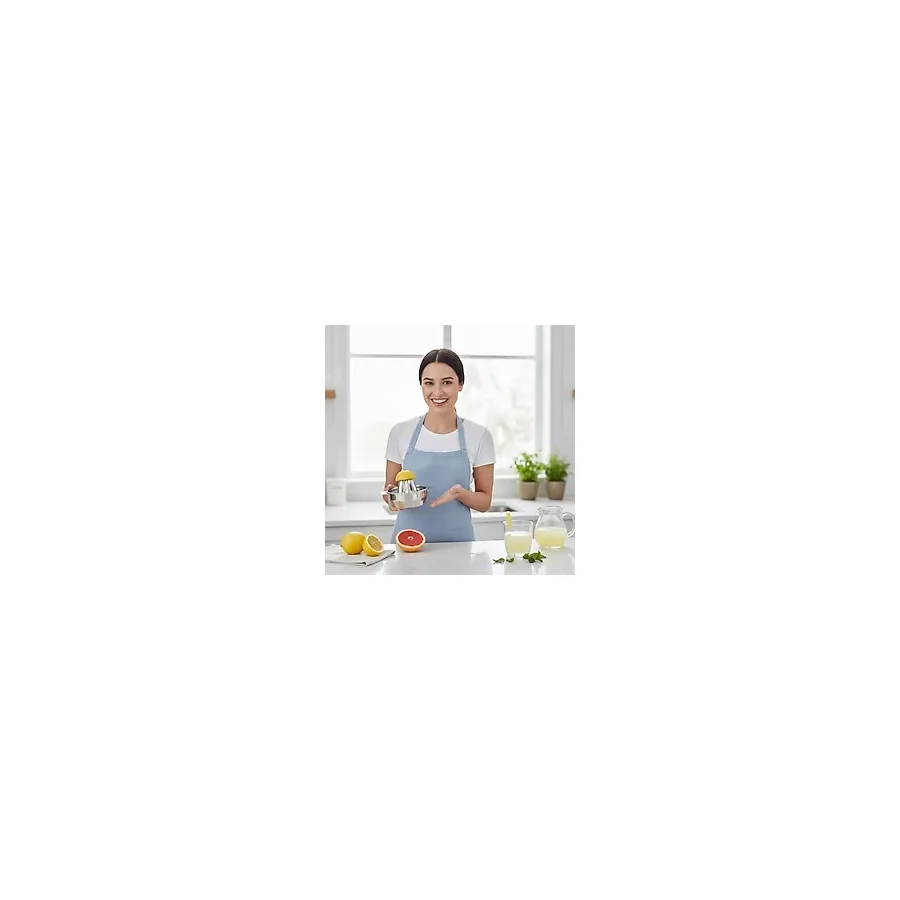 Storemax Paslanmaz Çelik Limon Sıkacağı - Ergonomik Tasarım, Manuel Narenciye Presi, Meyve Suyu Makinesi, Limon ve Narenciye Sıkacağı Ağır Hizmet Paslanmaz Çelik, Pratik ve Kolay Kullanım - 1BW-Beyaz