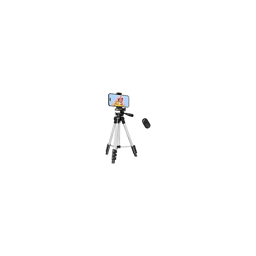 Storemax Profesyonel Telefon, 33-110 cm Ayarlanabilir Yükseklik, 360° Dönebilen Başlık, Cep Telefonu/kamera/web Kamerası/ İçin, Ios/ /akıllı Telefon İçin Kumandalı - Ahşap