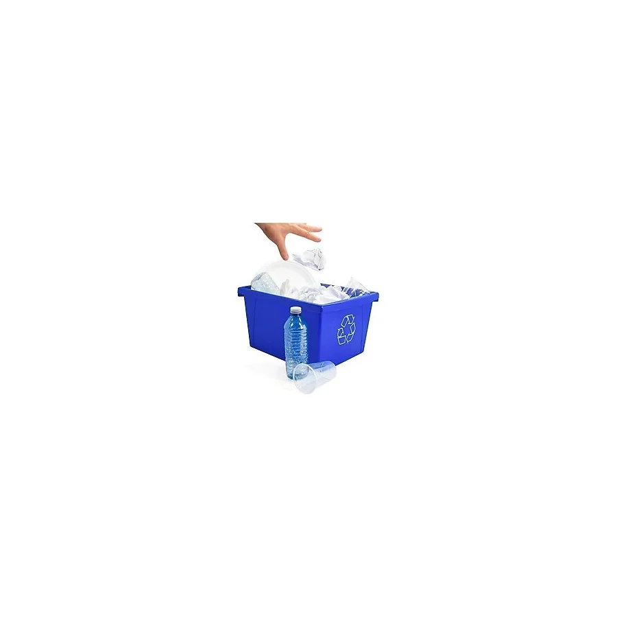 Storex 4 Galon (15 L) Geri Dönüşüm Kutusu, 33 x 28 x 28 cm, Mavi (61505A06C)