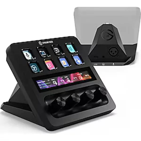 Stream Deck + Xlr - Ses Mikseri ve Denetleyici, Arka Xlr'den Usb'ye Mikrofon Arayüzü, Podcasting - Çok Renkli