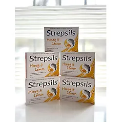 Strepsils Bal ve Limon Aromalı 24'lü Pastil 5 Adet