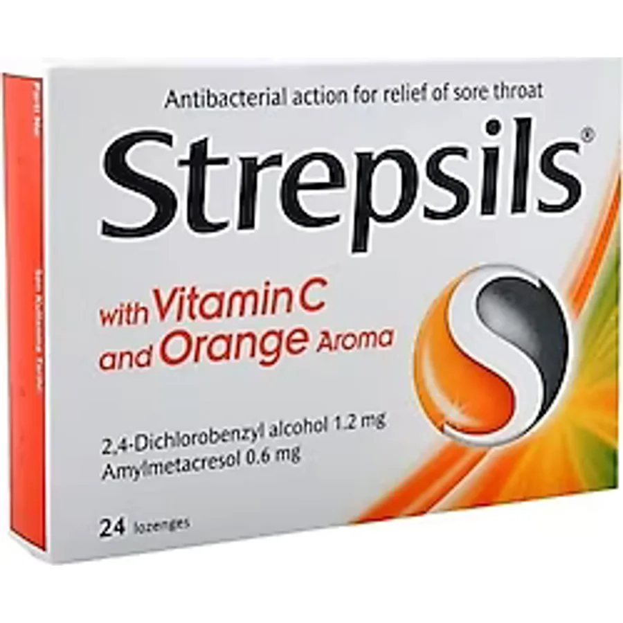 Strepsils C Vitamini ve Portakal Aromalı 24'lü Pastil