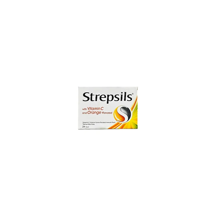 Strepsils Herbal C Vitaminli Portakal Aromalı Pastil Takviye Edici Gıda 24 Adet