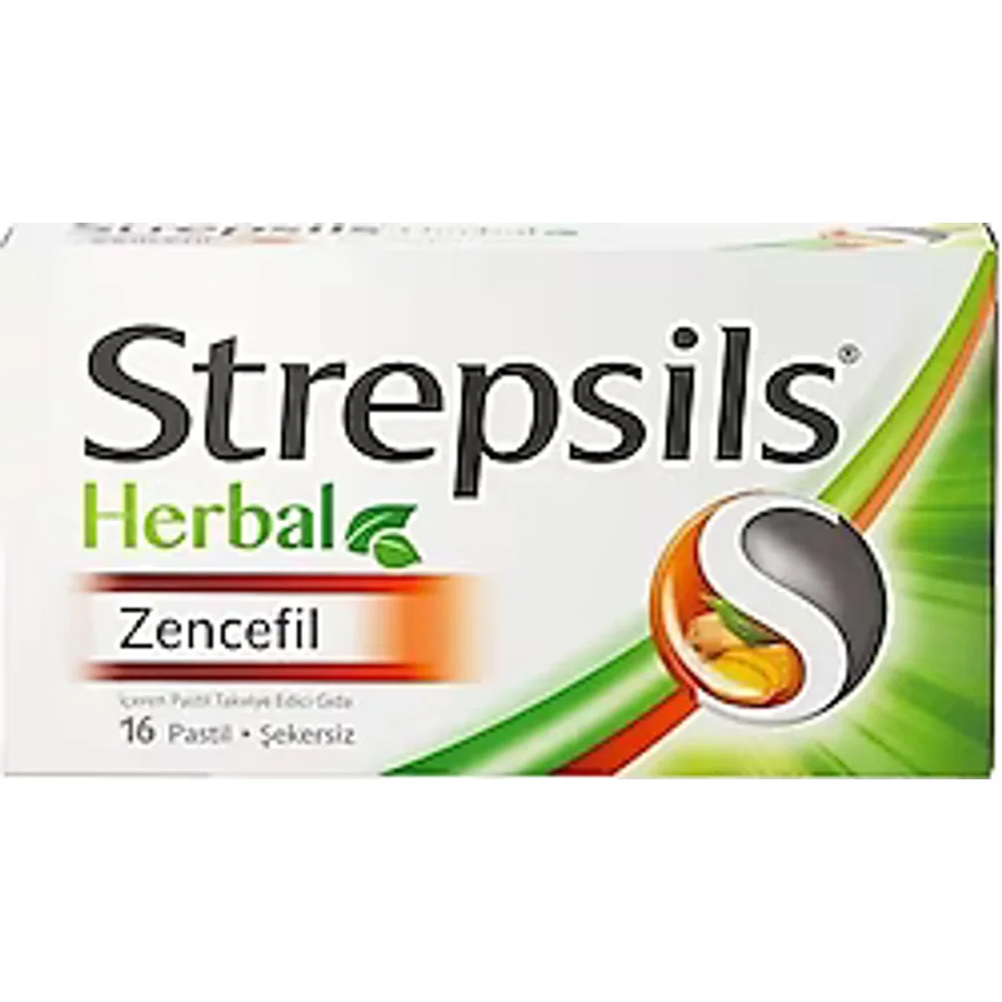 Strepsils Herbal Zencefil Aromalı 16'lı Pastil