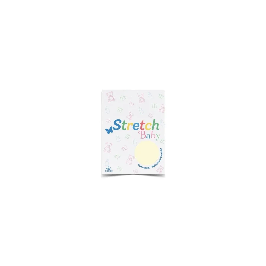 Stretch Bebek Lastikli Çarşaf Krem