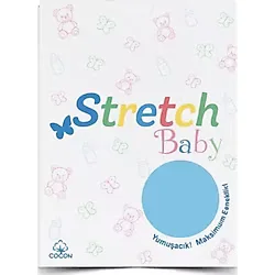 Stretch Bebek Lastikli Çarşaf Mavi