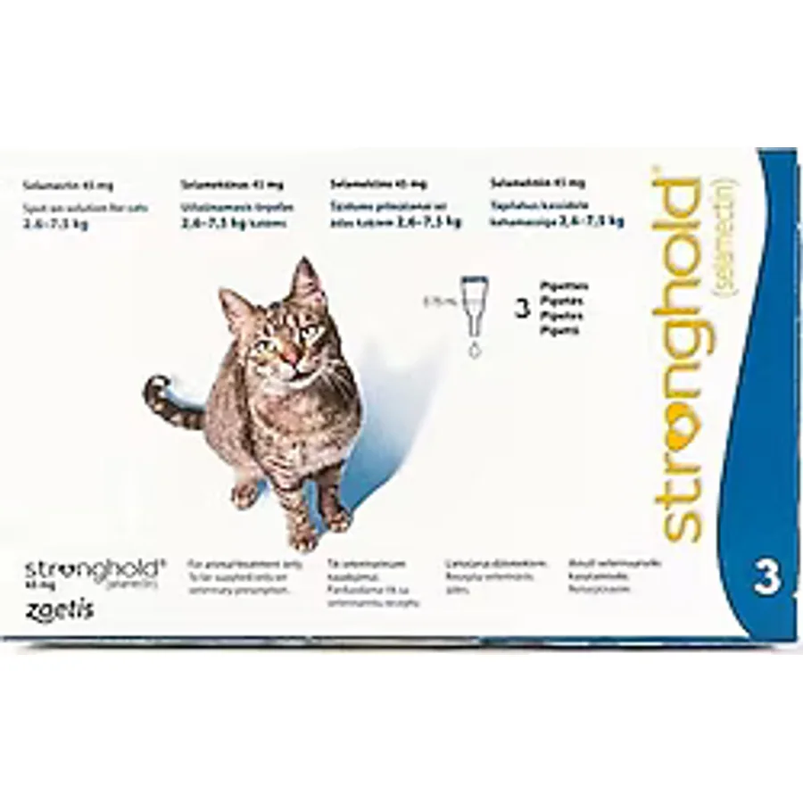 Stronghold 45 mg 2.6 kg - 7.5 kg Kediler için İç ve Dış Parazit Damlası