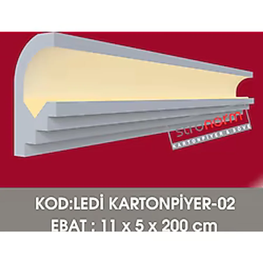 Stropiyer Tavan Led Uygulanabilir Kartonpiyer Lk02 Ücretsiz Kargo