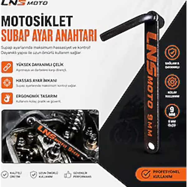 Subap Ayar Anahtarı 9mm Lnsmoto - Motosiklet