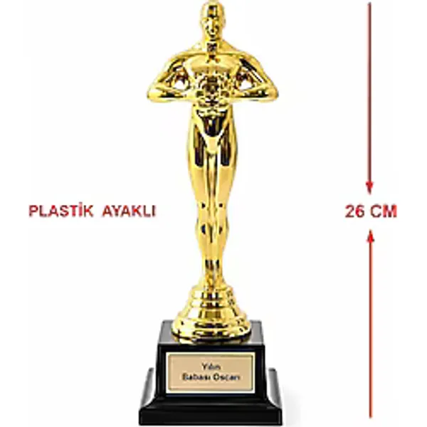Sublimasyon Oscar Heykeli-Plastik Ayaklı