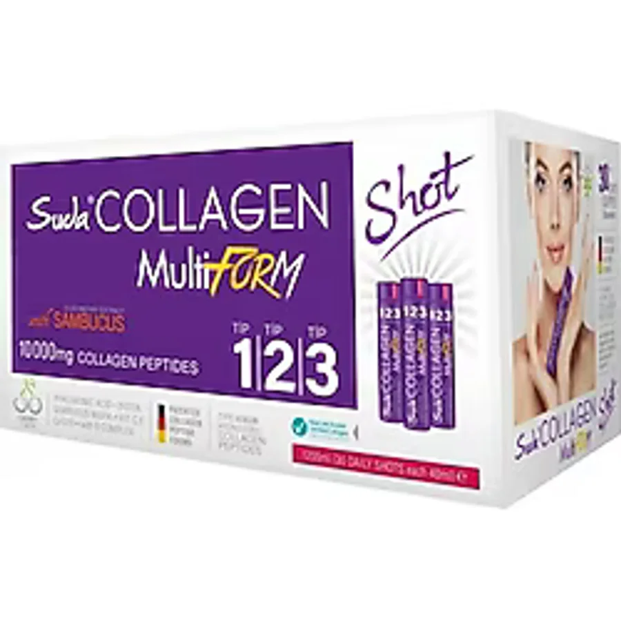 Suda Collagen Multiform Sambacus Aromalı Kolajen 40Mlx30 Shot 10000 Mg