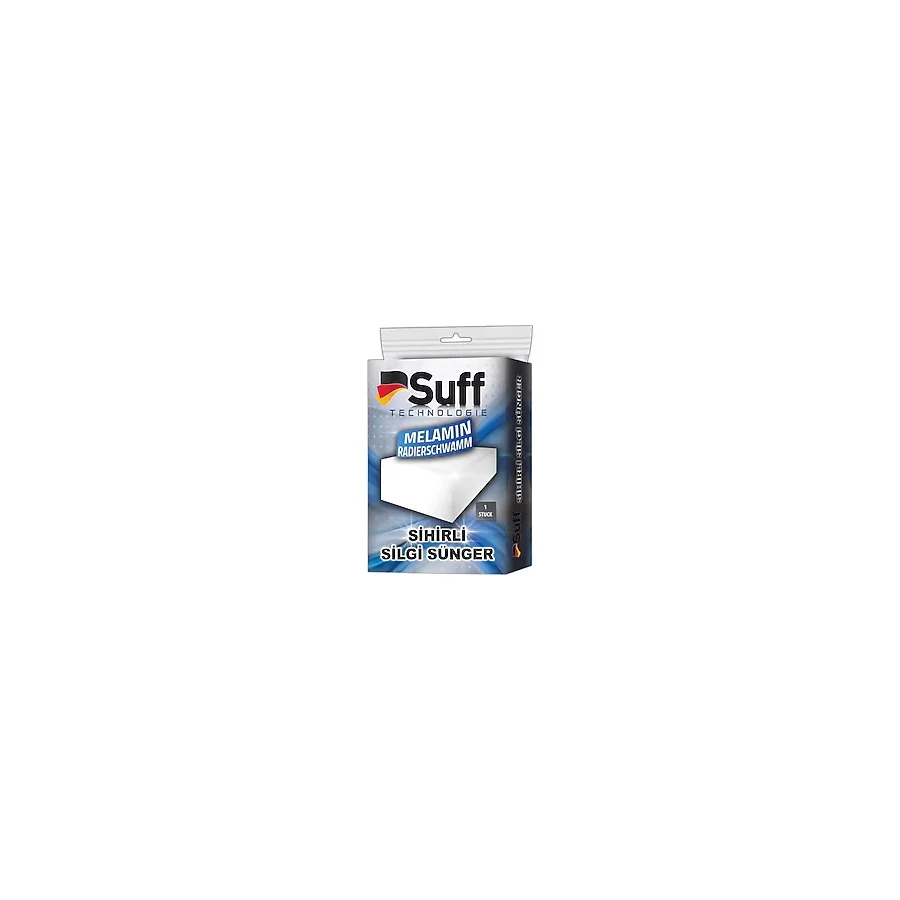 Suff (3 Adet) Tüm Yüzeyler İçin Sihirli Detay Süngeri Melamin Silgi Sünger Beyaz (Oto & Ev & Tekne)