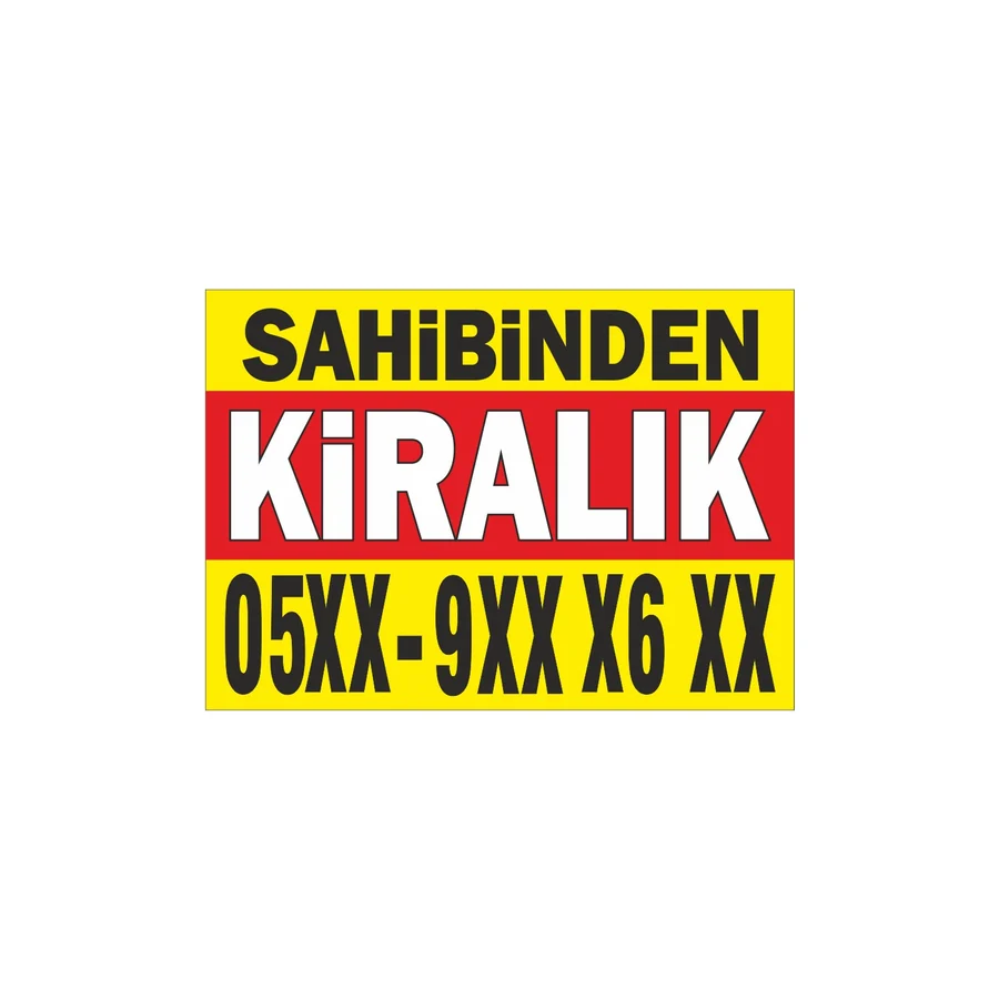 Sufi Sahibinden Kiralık Branda Afişi - 100 x 150 cm