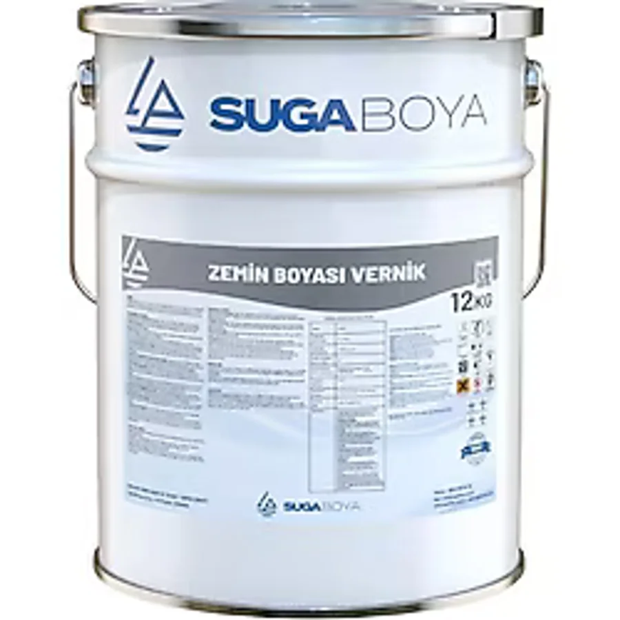 Suga Zemin Boyası Vernik Şeffaf 12 Kg