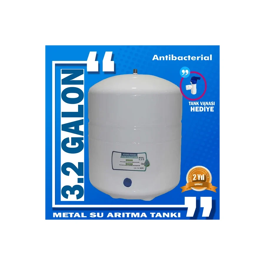 Sulook Su Arıtma Cihazı Tankı 3.2 Galon Metal (12 Litre)