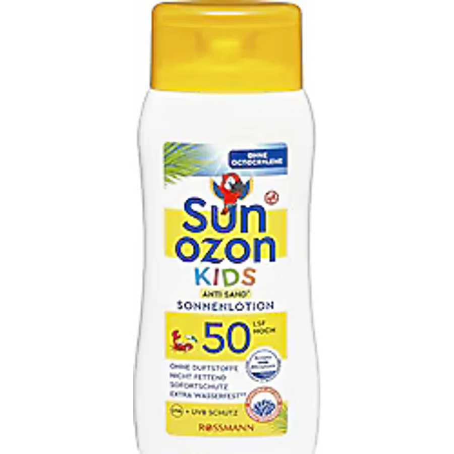Sun Ozon Kids Anti-Sand Çocuklar için 200 ml 50 Faktör Güneş Losyonu