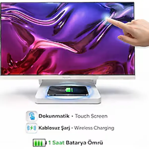 SUNCOM Touch SCA-133T i5-14450H 16GB 512GB SSD O/B Dokunmatik 27'' Beyaz DOS All in One PC Bataryalı