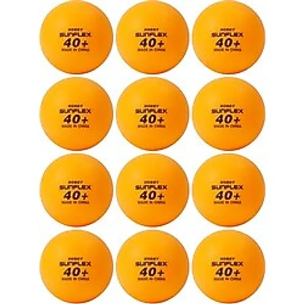 Sunflex Hobi Masa Tenisi Topları 12'li Paket Masa Tenisi Topları - Plastik 40+ Masa Tenisi Eğlence Eğitim Topları - İki Renkte Mevcuttur - Beyaz ve Turuncu