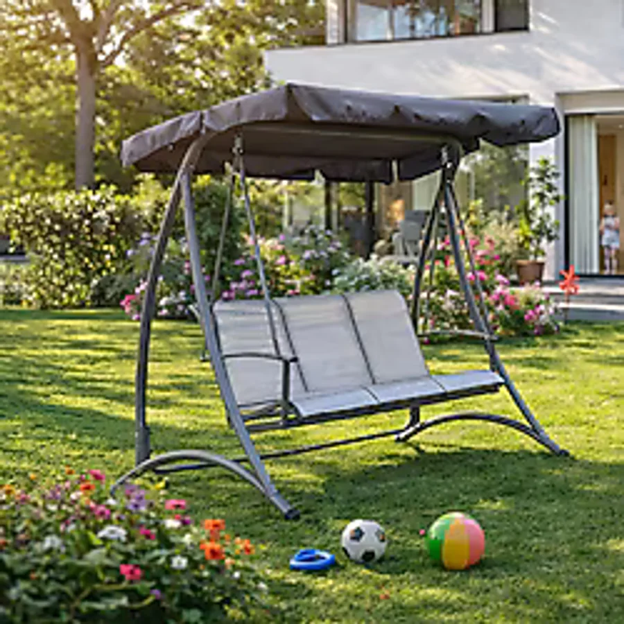 Sunfun 3 Kişilik Metal Salıncak