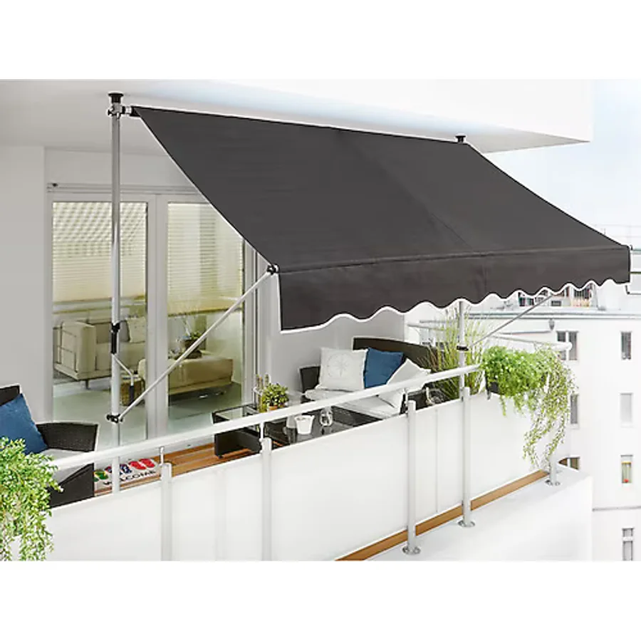 Sunfun Teleskopik Tente Antrasit 250x130 cm