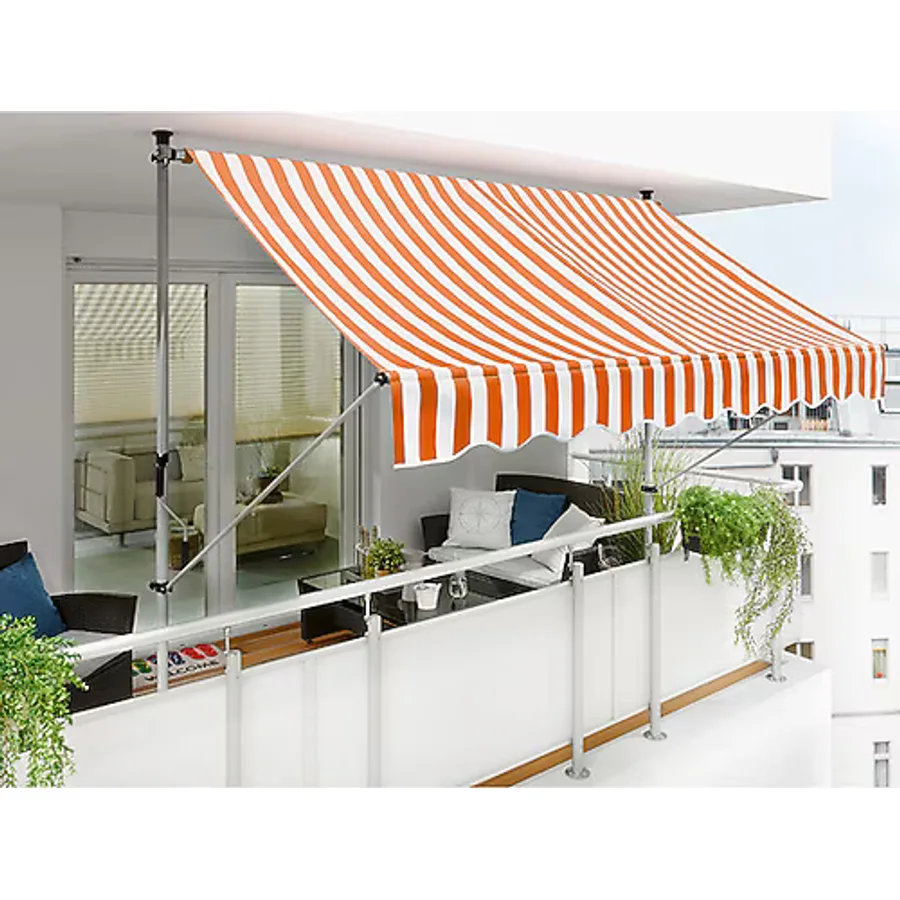 Sunfun Teleskopik Tente Turuncu-Beyaz 250x150 cm