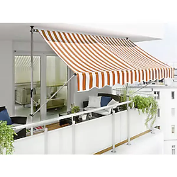 Sunfun Teleskopik Tente Turuncu-Beyaz 300x150 cm