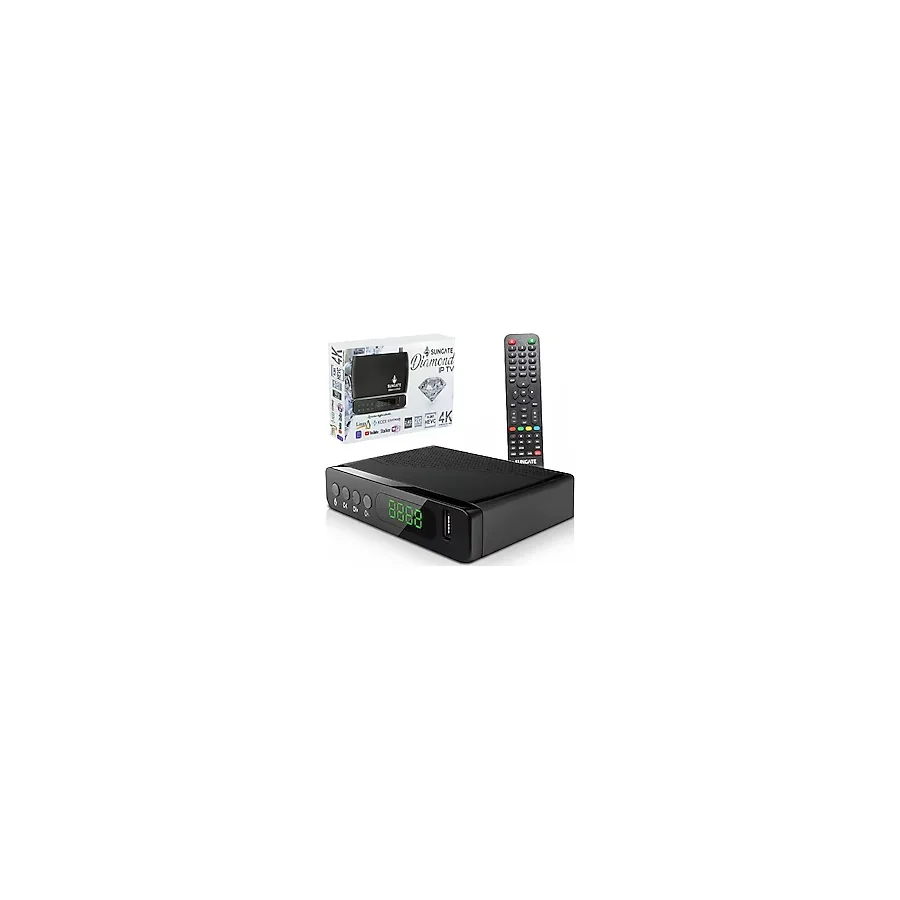Sungate Diamond Linux Mini Full HD Uydu Alıcı Dahili WiFi + Ethernet YouTube - IPTV Destekli