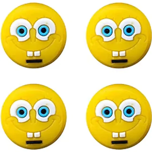 Sünger Bob Ps5/Ps4/Ps3/Xbox One/One X/One S/Series X/Series S 3D Analog Silikon Koruyucu -4 Adet
