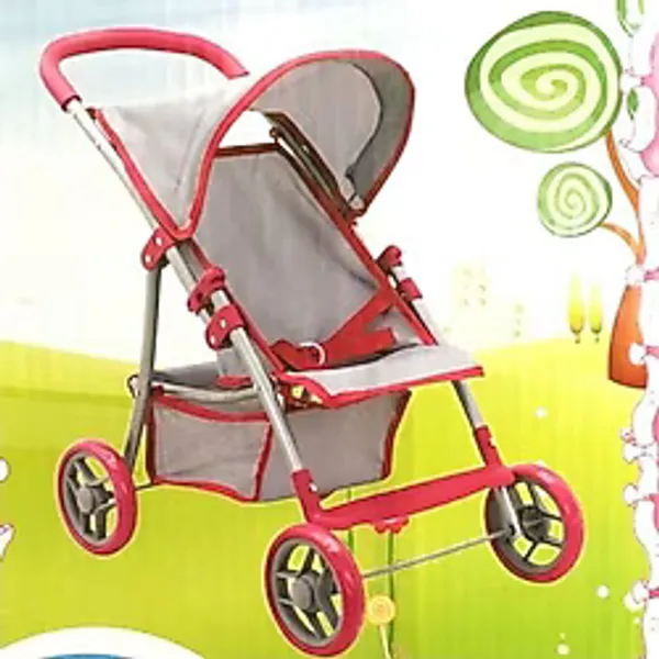 Sunman Oyuncak Bebek Arabası 4 Tekerli Puset Gri